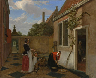 Ludolf de Jongh - Scene in a Courtyard.webp