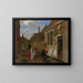 scène in een binnenplaats - Ludolf de Jongh — ingelijst kunstwerk aan de muur
