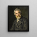 De schilder Vilhelm Kyhn - Ludovica Thornam — ingelijst kunstwerk aan de muur