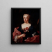 Portret van Faustine Bordoni - Ludovico Mazzanti — ingelijst kunstwerk aan de muur