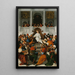 Jezus van twaalf jaar die onderwijst in de Tempel - Ludovico Mazzolino — ingelijst kunstwerk aan de muur