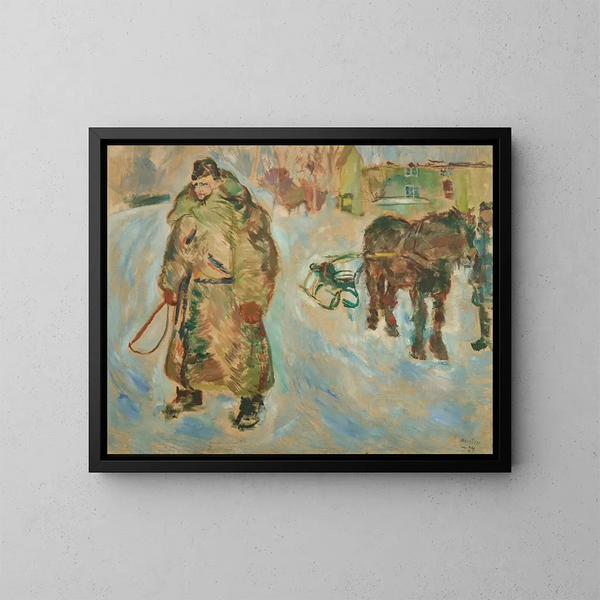 The Lord of the Earth Knut C Langgaard - Ludvig Karsten — framed artwork on a wall