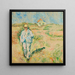 van een man in het wit in een landschap van Skagen - Ludvig Karsten — ingelijst kunstwerk aan de muur