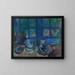 De blauwe keuken - Ludvig Karsten — ingelijst kunstwerk aan de muur
