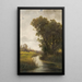 Bomen aan de waterkant - Ludvík Bartók — ingelijst kunstwerk aan de muur