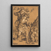 Énée sauvant son père de Troie - Ludwig Bösinck — framed artwork on a wall
