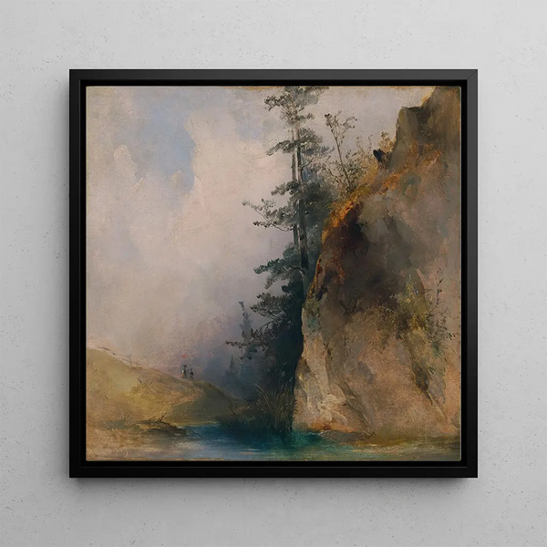 Ludwig Czerny - Felsabhang am Bach.webp