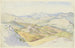 De Sabijnse heuvels en Rocca Santo Stefano gezien vanaf Civitella - Ludwig Deurer — weergave van het kunstwerk