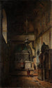 Vue dans la chapelle Sant Isidro à Venise - Ludwig Dittweiler — weergave van het kunstwerk