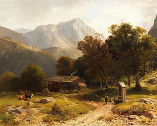 Ludwig Gebhardt - Sommerliche Alpenidylle.webp