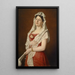 Portrait d'une dame - Ludwig Gloss — ingelijst kunstwerk aan de muur