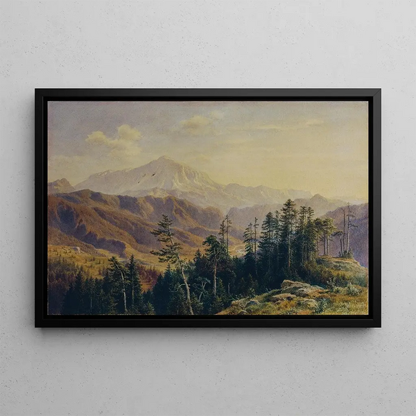 Ludwig Halauska - Der Schneeberg in Niedersterreich von Gutenstein aus gesehen.webp