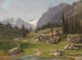 Berglandschap - Ludwig Halauska — weergave van het kunstwerk