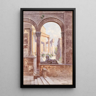 Ludwig Hans Fischer - A view of Diocletians Palace in Split.webp