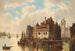 City by the Riverbank - Ludwig Hermann — artwork view