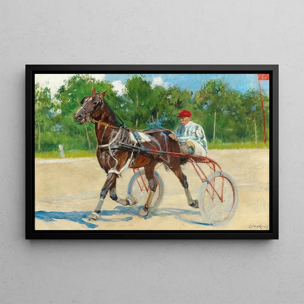 Petit Snip Painting - Ludwig Koch — framed artwork on a wall