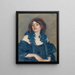Portret van een dame - Ludwig Wieden — ingelijst kunstwerk aan de muur