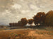 Een uitgestrekt landschap met schapen - Ludwig Willroider — weergave van het kunstwerk