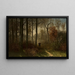 Vrouwen in het bos die brandhout dragen - Ludwig von Gleichen-Russwurm — ingelijst kunstwerk aan de muur