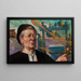 Zelfportret - Ludwik Stasiak — ingelijst kunstwerk aan de muur