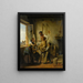 Een gesprek op het juiste moment - Luigi Bianchi — ingelijst kunstwerk aan de muur