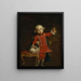 Portret van een jongen met een hond - Luigi Crespi — ingelijst kunstwerk aan de muur