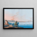 Uitzicht op Napels vanaf Posillipo - Luigi Del Giudice — ingelijst kunstwerk aan de muur