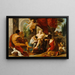 Hercules and Omphale - Luigi Garzi — framed artwork on a wall