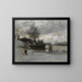 Quai aan de oever van de Seine, Parijs - Luigi Loir — ingelijst kunstwerk aan de muur