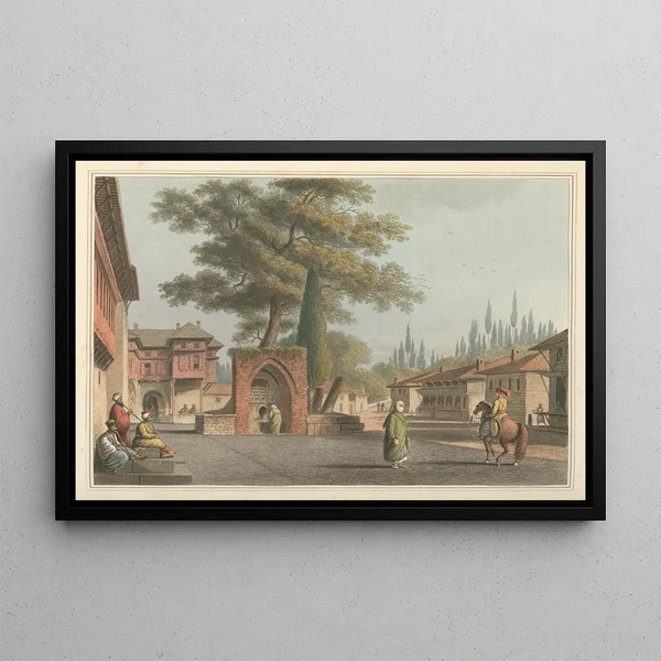 Luigi Mayer - Caravansary at Kustchiuk Czemege.webp