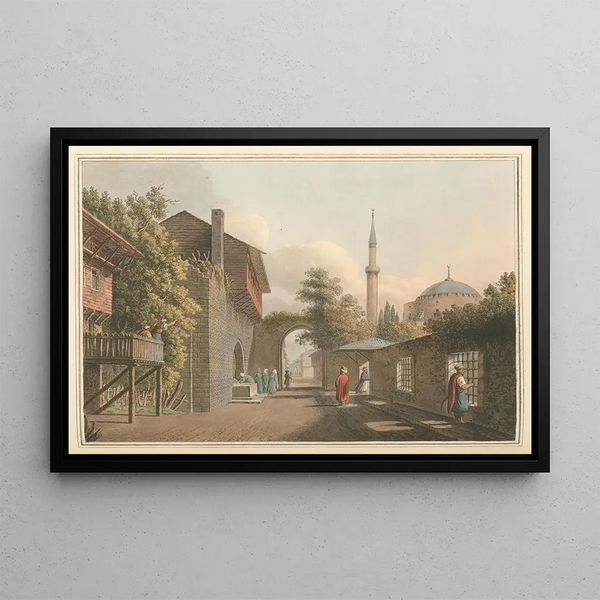 Eski Estamboul - Luigi Mayer — ingelijst kunstwerk aan de muur