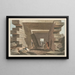 Binnenkant van de tempel van Jupiter Ammon - Luigi Mayer — ingelijst kunstwerk aan de muur