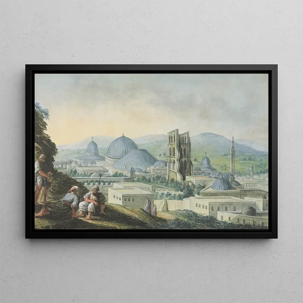 Luigi Mayer - Jerusalem with the church and bell tower of the sepulchre.webp