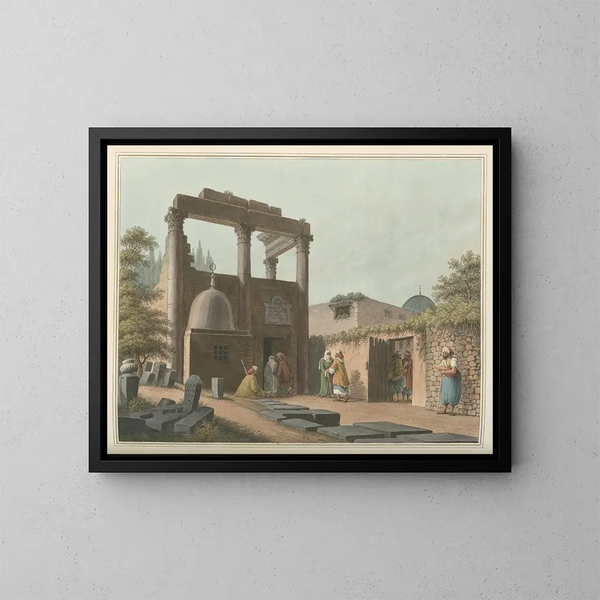 Moskee van Latachie - Luigi Mayer — ingelijst kunstwerk aan de muur