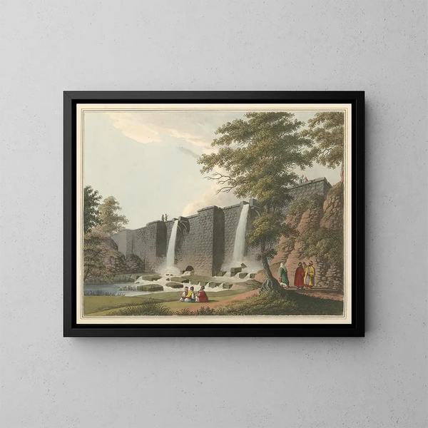Kleine gebogen schilderij - Luigi Mayer — ingelijst kunstwerk aan de muur