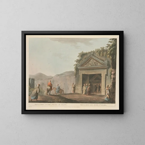 Sépulcres des juges d'Israël - Luigi Mayer — ingelijst kunstwerk aan de muur
