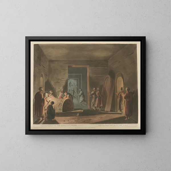 Sépulcres des rois de Juda - Luigi Mayer — ingelijst kunstwerk aan de muur
