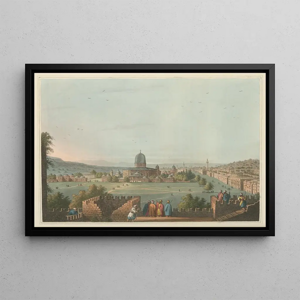 Tempel van Salomo - Luigi Mayer — ingelijst kunstwerk aan de muur