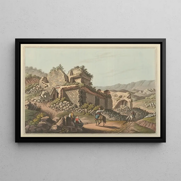 Theater in Éfeze - Luigi Mayer — ingelijst kunstwerk aan de muur