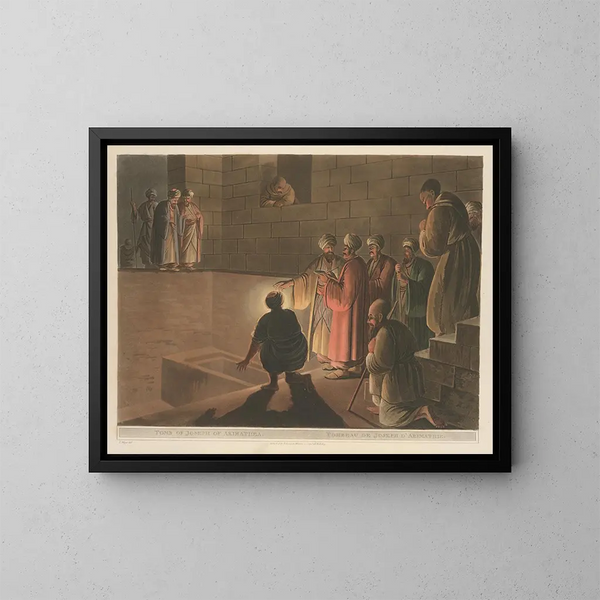 Tombeau de Joseph d'Arimathie - Luigi Mayer — ingelijst kunstwerk aan de muur