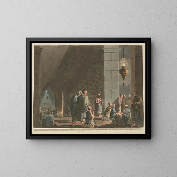 Tombeau van de Maagdelijke Maria - Luigi Mayer — ingelijst kunstwerk aan de muur
