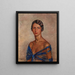 Portret van een vrouw - Luis Alberto Sangroniz — ingelijst kunstwerk aan de muur