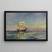 Scheepvaart op zee - Luis Graner i Arrufí — ingelijst kunstwerk aan de muur