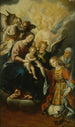 De mystieke huwelijken van Sint Catharina van Alexandrië - Luis Juárez — weergave van het kunstwerk