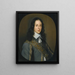 Portrait painting of Thomas Belasyse aged 24, later 1st Earl of Fauconberg 1627-1700 - M. D. Hout — framed artwork on a wall
