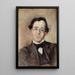 Portret van Paul Lautaud 1872-1956 schrijver en chroniqueur - M Th Catti — ingelijst kunstwerk aan de muur
