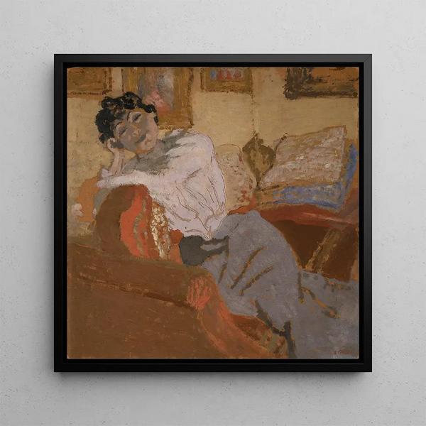 Kunstdruk Madame Hessel op de bank - Édouard Vuillard