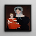 Madame Mayer et sa fille - Ammi Phillips — framed artwork on a wall