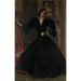 Reproduction of the painting Madame Sorolla (Clotilde García del Castillo, 1865-1929) in black - Joaquín Sorolla