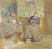 Madame Vuillard naait - Édouard Vuillard — weergave van het kunstwerk